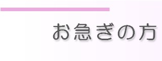 お急ぎの方はこちら